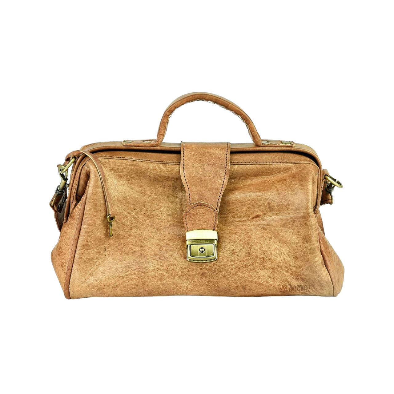 Vintage Elegance Leather Satchel