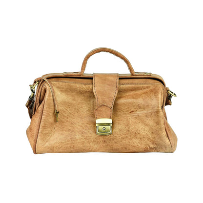 Vintage Elegance Leather Satchel