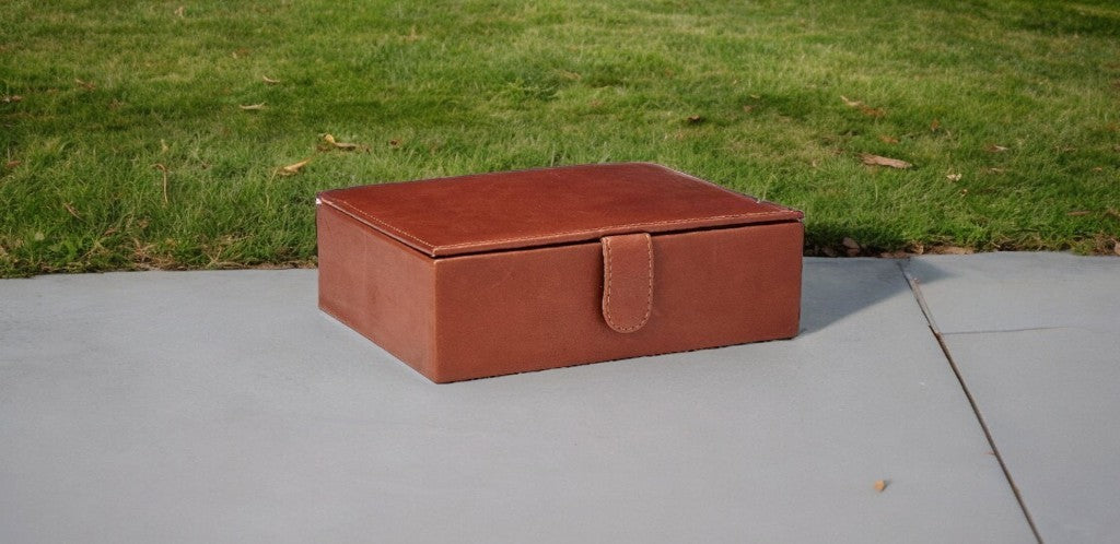 Classic Leather Keepsake Box