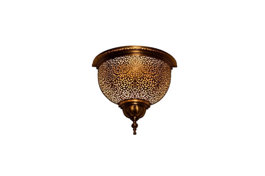 Moroccan Vintage Brass Wall Sconce