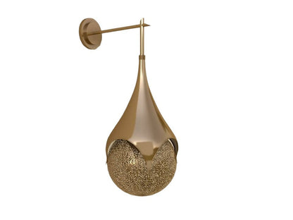 Golden Teardrop Wall Sconce