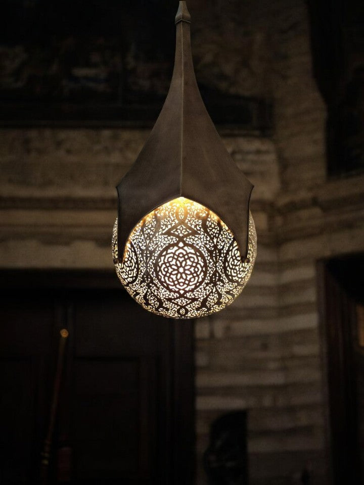 Moroccan Brass Pendant Lamp