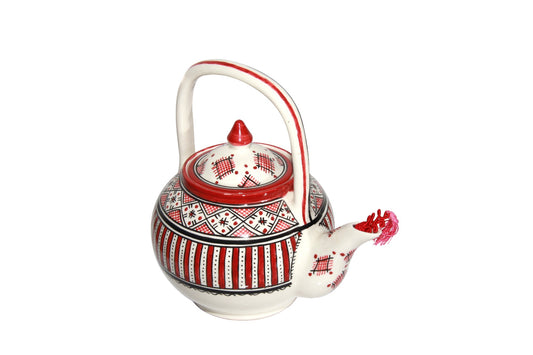 Moroccan Elegance Hand-Painted Teapot