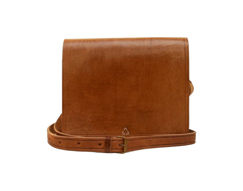 Classic Leather Messenger Bag